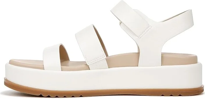 Naturalizer 27 Edit Zizi Ankle Straps Women's Sandals White Faux Leather : 8.5 M (B), Rubber - Image 6