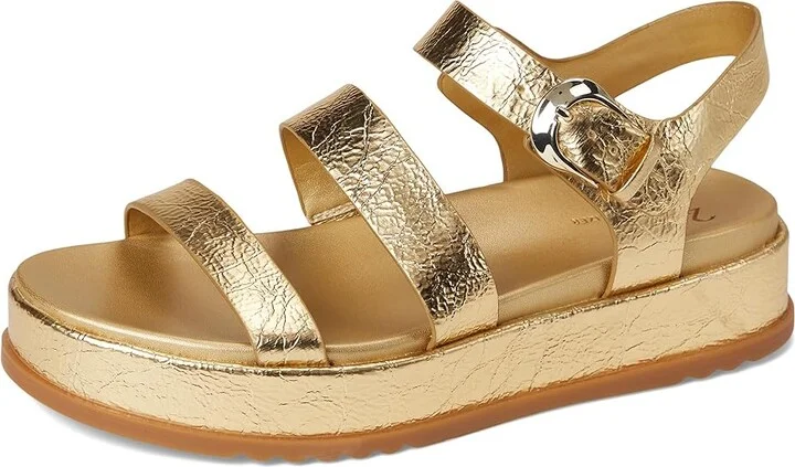 Naturalizer 27 Edit Zizi Women's Wedge Shoes Dark Gold Faux Leather : 12 M (B) - Image 5