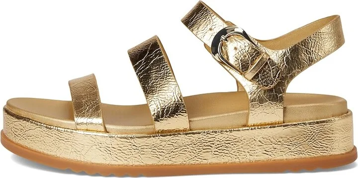 Naturalizer 27 Edit Zizi Women's Wedge Shoes Dark Gold Faux Leather : 12 M (B) - Image 6