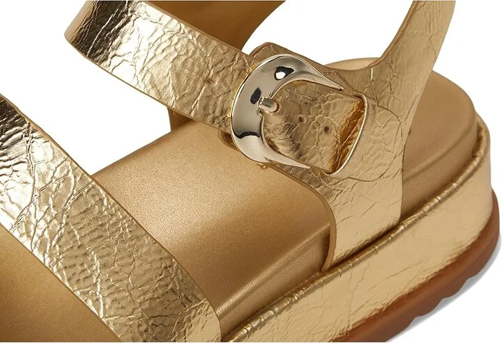 Naturalizer 27 Edit Zizi Women's Wedge Shoes Dark Gold Faux Leather : 12 M (B) - Image 7