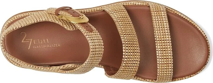 Naturalizer 27 Edit Zizi Women's Wedge Shoes Metallic Raffia : 9.5 W (C) - Image 2