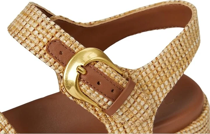 Naturalizer 27 Edit Zizi Women's Wedge Shoes Metallic Raffia : 9.5 W (C) - Image 7