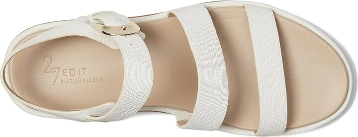 Naturalizer 27 Edit Zizi Women's Wedge Shoes White Faux Leather : 9 W (C) - Image 2