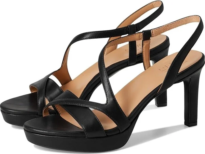 Naturalizer Abby High Women's Heels Black Patent Faux Leather : 11 W (C), Leather/Synthetic