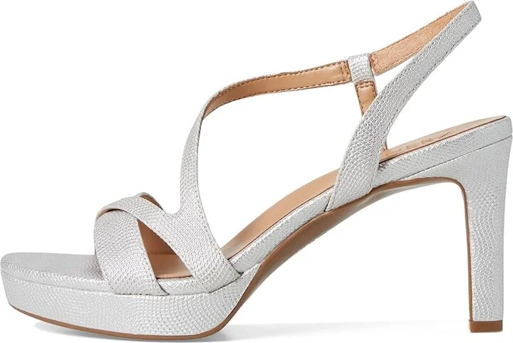 Naturalizer Abby High Women's Heels Silver Faux Leather : 7.5 M (B), Leather/Synthetic - Image 6
