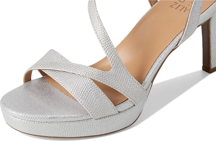 Naturalizer Abby High Women's Heels Silver Faux Leather : 7.5 M (B), Leather/Synthetic - Image 7