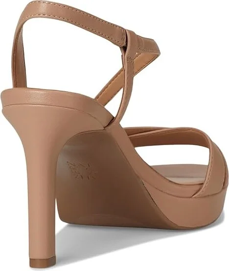 Naturalizer Abby High Women's Heels Taupe Smooth Faux Leather : 8 M (B), Leather/Synthetic - Image 4