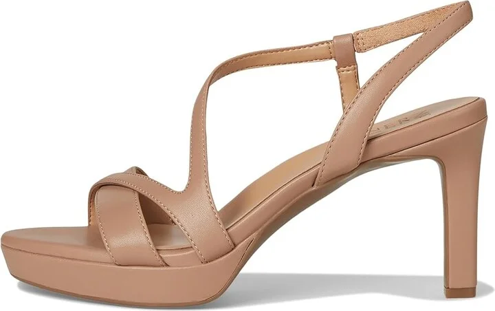 Naturalizer Abby High Women's Heels Taupe Smooth Faux Leather : 8 M (B), Leather/Synthetic - Image 6