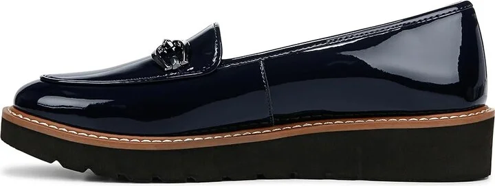 Naturalizer Adiline Bit Women's Flat Shoes French Navy Faux Leather : 10 M (B) - Image 6