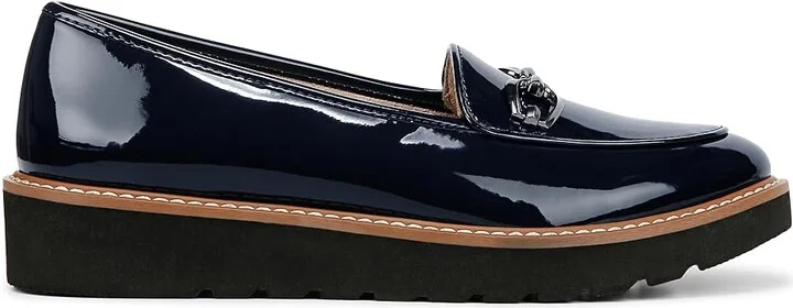 Naturalizer Adiline Bit Women's Flat Shoes French Navy Faux Leather : 10 M (B) - Image 7