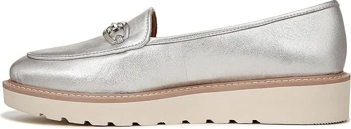 Naturalizer Adiline-Bit Women's Flat Shoes Silver Leather : 11 W (C) - Image 5