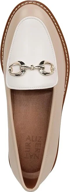 Naturalizer Adiline-Bit Women's Flat Shoes Tan White Leather : 8.5 M (B) - Image 2