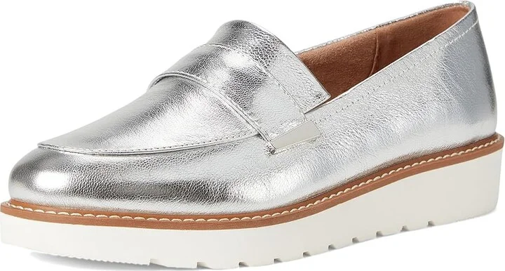 Naturalizer Adiline Women's Shoes Silver Leather : 12 M (B) - Image 5