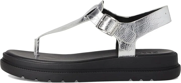 Naturalizer Alyssa High Women's Heels Silver Faux Leather : 10 W (C), Synthetic - Image 6