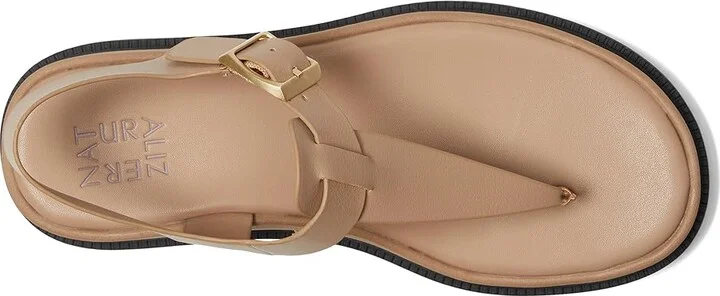 Naturalizer Alyssa High Women's Heels Tan Faux Leather : 7 W (C), Synthetic - Image 2