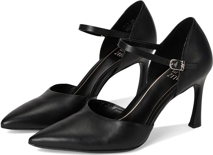 Naturalizer Amber High Women's Heels Black Leather : 9.5 W (C)