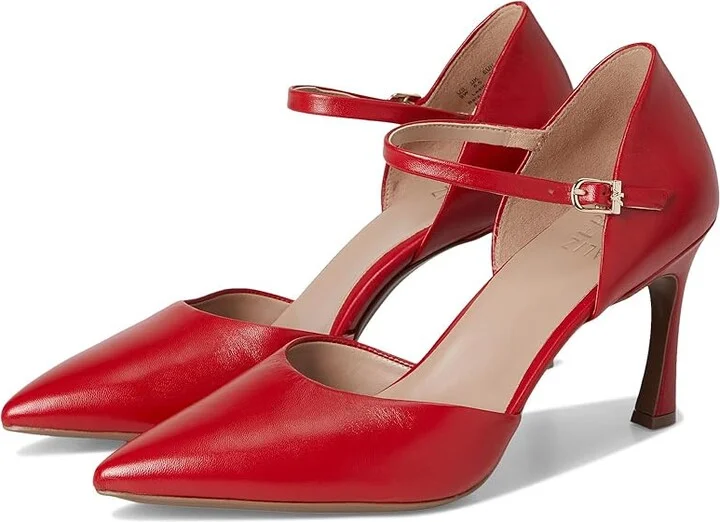 Naturalizer Amber High Women's Heels Crimson Leather : 9.5 M (B)