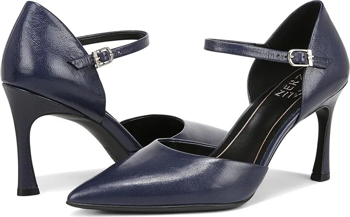 Naturalizer Amber High Women's Heels Midnight Blue Leather : 12 W (C) - Image 5