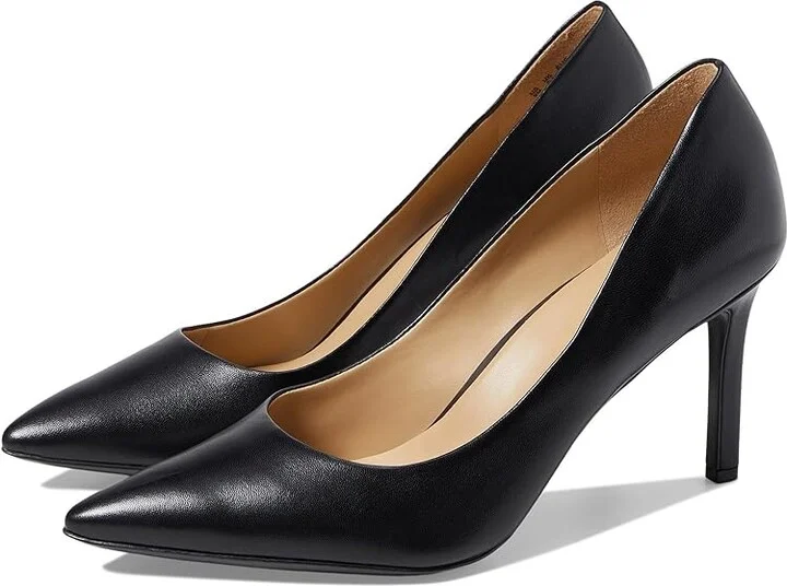 Naturalizer Anna Women's Shoes Black Leather : 9.5 W (C)