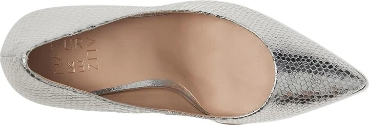 Naturalizer Anna Women's Shoes Silver Leather : 8 M (B), Leather/Rubber/Suede - Image 2