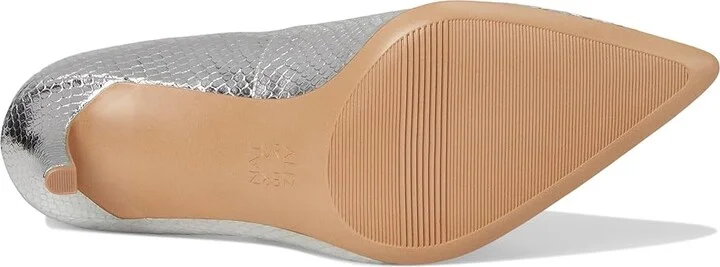 Naturalizer Anna Women's Shoes Silver Leather : 8 M (B), Leather/Rubber/Suede - Image 3