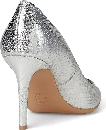 Naturalizer Anna Women's Shoes Silver Leather : 8 M (B), Leather/Rubber/Suede - Image 4