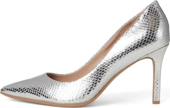 Naturalizer Anna Women's Shoes Silver Leather : 8 M (B), Leather/Rubber/Suede - Image 6