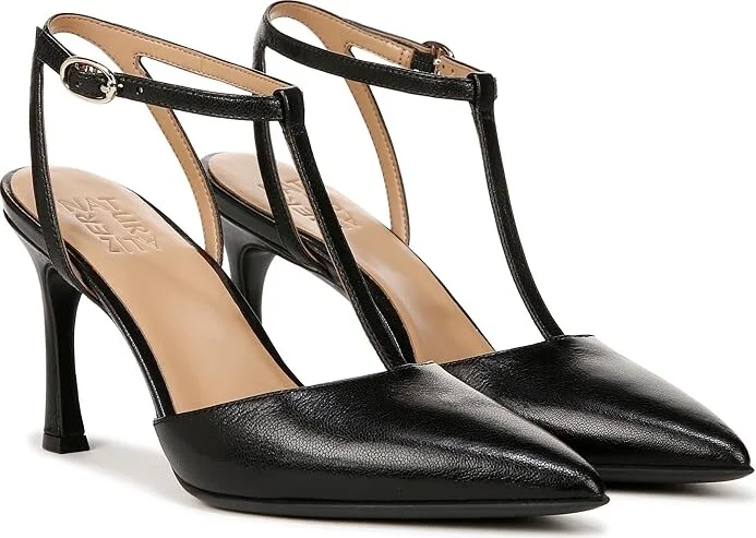 Naturalizer Astrid Women's Dress Sandals Black Leather : 9.5 W (C), Leather/Synthetic