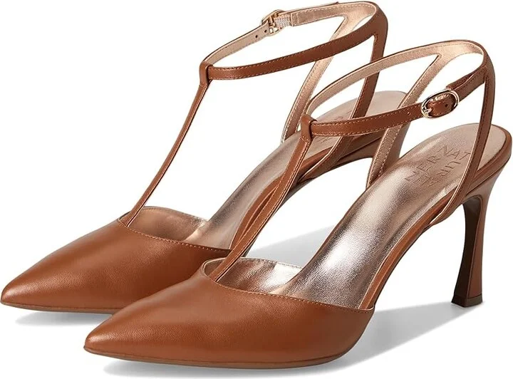 Naturalizer Astrid Women's Dress Sandals English Tea Leather : 9 N (AA), Leather/Synthetic
