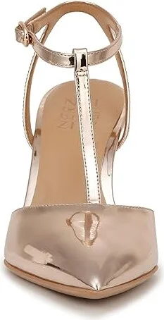 Naturalizer Astrid Women's Dress Sandals Rose Gold Faux Leather : 12 M (B), Leather/Synthetic - Image 5