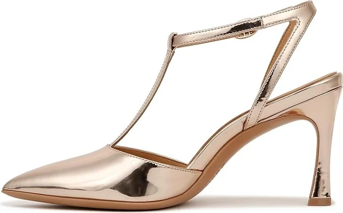 Naturalizer Astrid Women's Dress Sandals Rose Gold Faux Leather : 12 M (B), Leather/Synthetic - Image 6