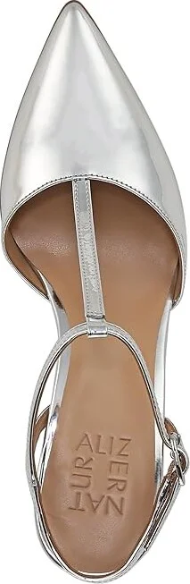 Naturalizer Astrid Women's Dress Sandals Silver Faux Leather : 10 M (B), Leather/Synthetic - Image 2