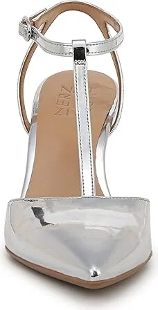 Naturalizer Astrid Women's Dress Sandals Silver Faux Leather : 10 M (B), Leather/Synthetic - Image 4