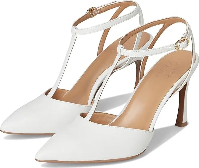 Naturalizer Astrid Women's Dress Sandals White Leather : 10 M (B), Leather/Synthetic