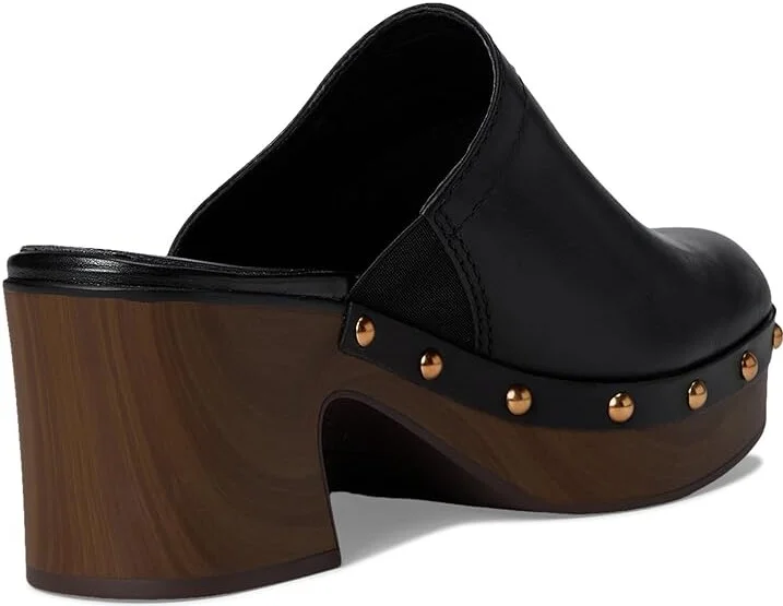 Naturalizer Bailey Women's Slippers Black Leather : 8 M (B), Leather/Suede - Image 4