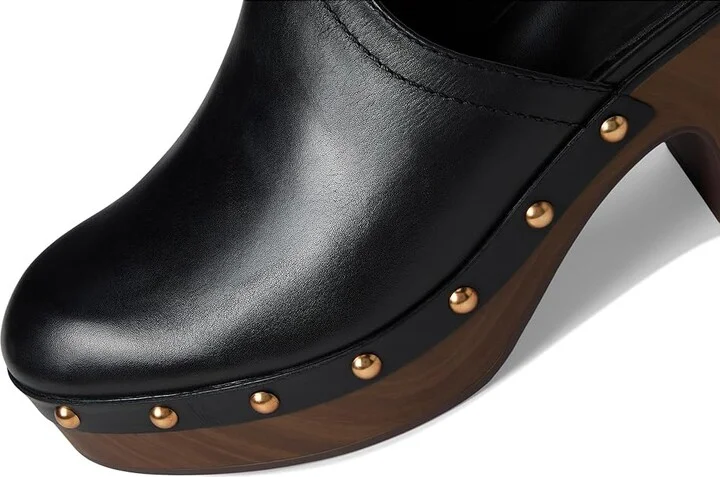 Naturalizer Bailey Women's Slippers Black Leather : 8 M (B), Leather/Suede - Image 7