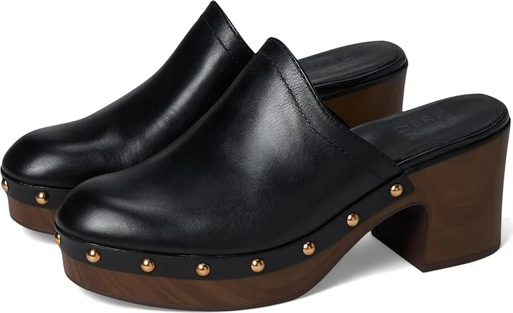 Naturalizer Bailey Women's Slippers Black Leather : 8 M (B), Leather/Suede
