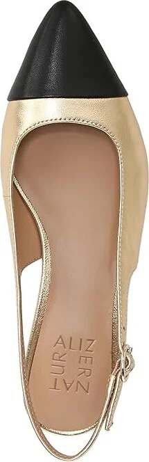 Naturalizer Banks-Sl Women's Shoes Dark Gold/Black : 8.5 W (C), Leather - Image 2