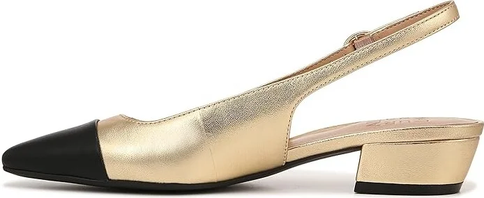 Naturalizer Banks-Sl Women's Shoes Dark Gold/Black : 8.5 W (C), Leather - Image 5