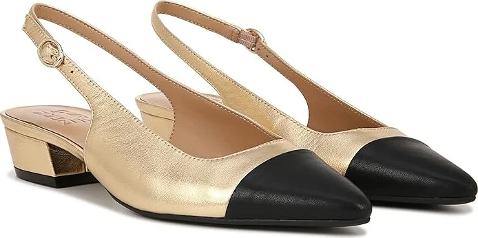 Naturalizer Banks-Sl Women's Shoes Dark Gold/Black : 8.5 W (C), Leather