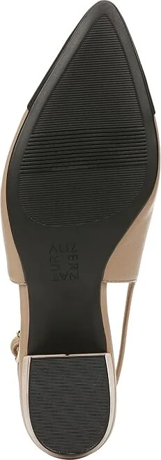Naturalizer Banks-Sl Women's Shoes Taupe/Black : 9.5 W (C), Leather - Image 3