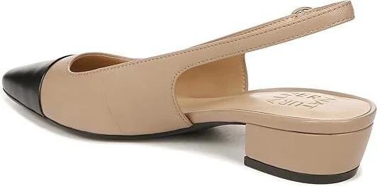 Naturalizer Banks-Sl Women's Shoes Taupe/Black : 9.5 W (C), Leather - Image 4