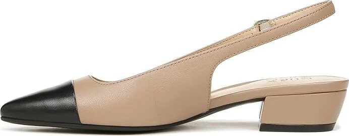 Naturalizer Banks-Sl Women's Shoes Taupe/Black : 9.5 W (C), Leather - Image 6