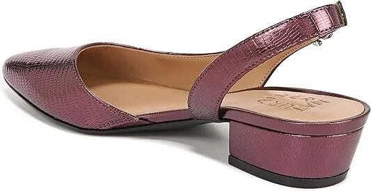 Naturalizer Banks Women's 1-2 inch heel Shoes Cabernet Sauvignon Red Lizard Leather : 6 W (C) - Image 4