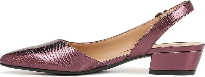 Naturalizer Banks Women's 1-2 inch heel Shoes Cabernet Sauvignon Red Lizard Leather : 6 W (C) - Image 6
