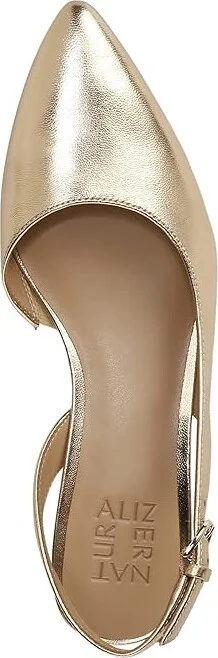 Naturalizer Banks Women's 1-2 inch heel Shoes Dark Gold Lizard Leather : 9.5 W (C) - Image 2