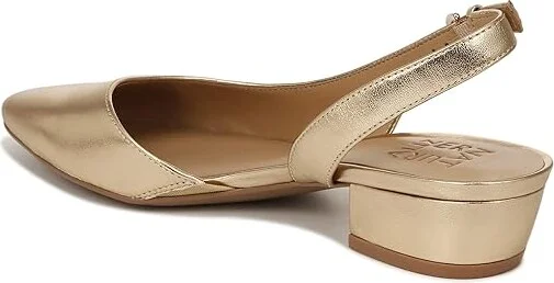 Naturalizer Banks Women's 1-2 inch heel Shoes Dark Gold Lizard Leather : 9.5 W (C) - Image 4
