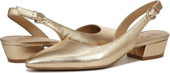 Naturalizer Banks Women's 1-2 inch heel Shoes Dark Gold Lizard Leather : 9.5 W (C)