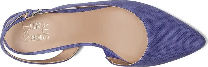 Naturalizer Banks Women's 1-2 inch heel Shoes Future Dusk Blue Suede : 7 W (C), Leather - Image 2