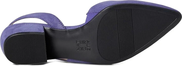 Naturalizer Banks Women's 1-2 inch heel Shoes Future Dusk Blue Suede : 7 W (C), Leather - Image 3